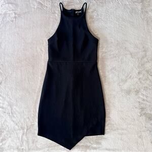 Express Asymmetrical Black Dress